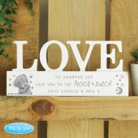 Personalised Me to You Moon & Back Wooden Love Ornament Extra Image 2 Preview
